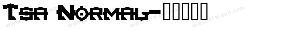 Tsa Normal字体转换